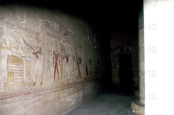 Temple of Sethos I (Seti I), Abydos, Egypt, 19th Dynasty, c1280 BC. Artist: Unknown