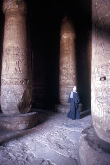 Hypostyle Hall, Temple of Sethos I, Abydos, Egypt, 19th Dynasty, c1280 BC. Artist: Unknown