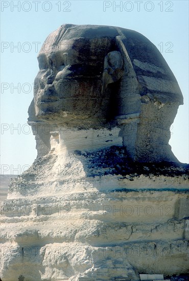 The Sphinx, Giza, Egypt, period of Khafre, 4th Dynasty, 26th century BC. Artist: Unknown