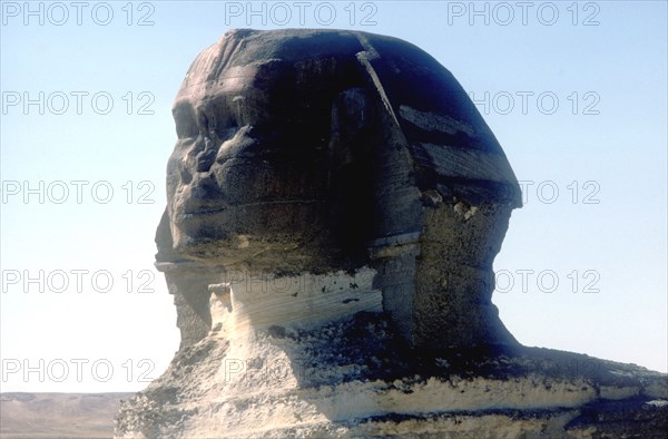 The Sphinx, Giza, Egypt, period of Khafre, 4th Dynasty, 26th century BC. Artist: Unknown