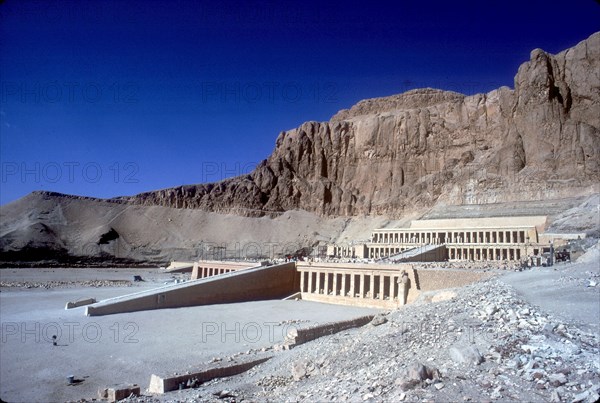 Temple of Queen Hatshepsut, West Bank, Luxor, Egypt, c1470 BC. Artist: Unknown