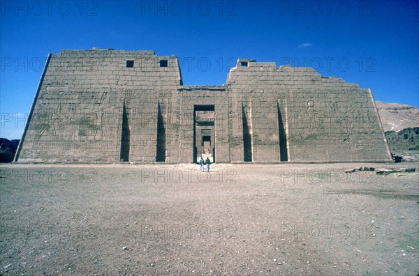 Mortuary Temple of Rameses III at Medinat Habu, Luxor, Egypt, 20th Dynasty, c12th century BC. Artist: Unknown