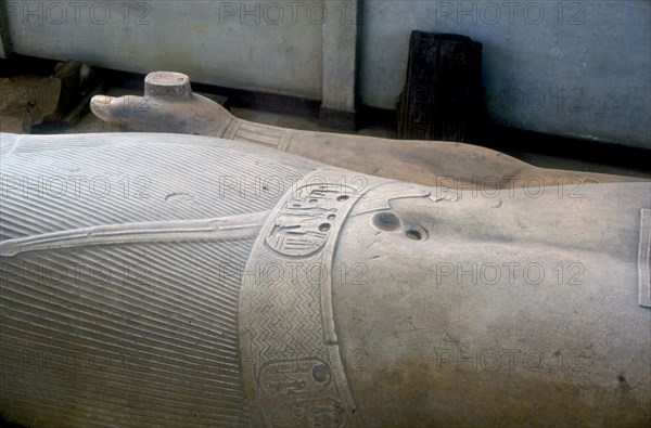 Detail from colossal statue of Rameses II, Memphis, Egypt, c13th century BC. Artist: Unknown