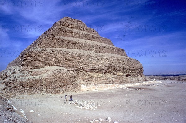 Step Pyramid of King Djoser (Zozer), Saqqara, Egypt, 3rd Dynasty, c2600 BC. Artist: Imhotep