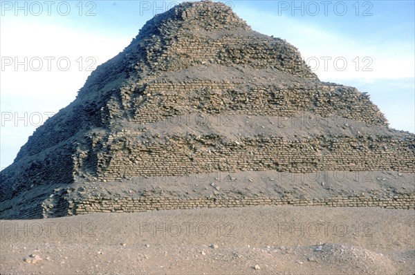 Step Pyramid of King Djoser (Zozer), Saqqara, Egypt, 3rd Dynasty, c2600 BC. Artist: Imhotep