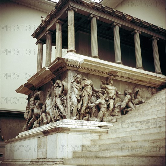 Detail of the Altar of Zeus from Pergamon, 180-159 BC. Artist: Unknown