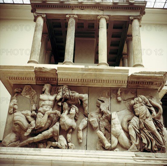 Detail of the Altar of Zeus from Pergamon, c180-c159 BC. Artist: Unknown