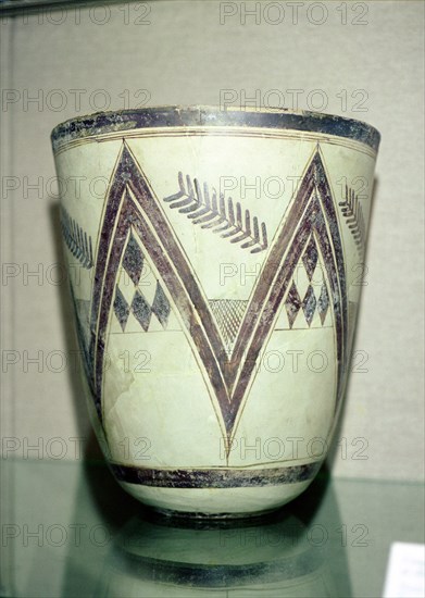 Vase with geometric decoration, Susa, Iran. Artist: Unknown