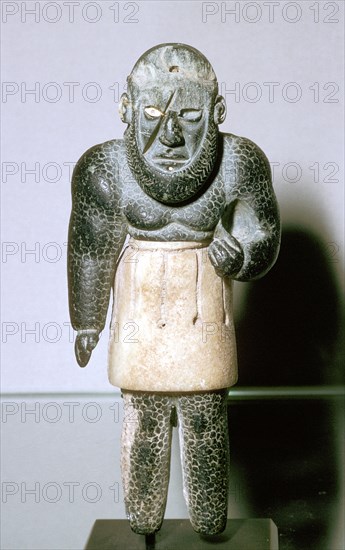 Statuette of the genie La Balafre, Bactrian, end of 3rd to the start of 2nd millenium BC. Artist: Unknown