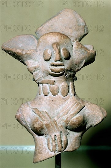 Terracotta female figure, Indus Valley, Mohenjo-Daro, 2500-2000 BC. Artist: Unknown