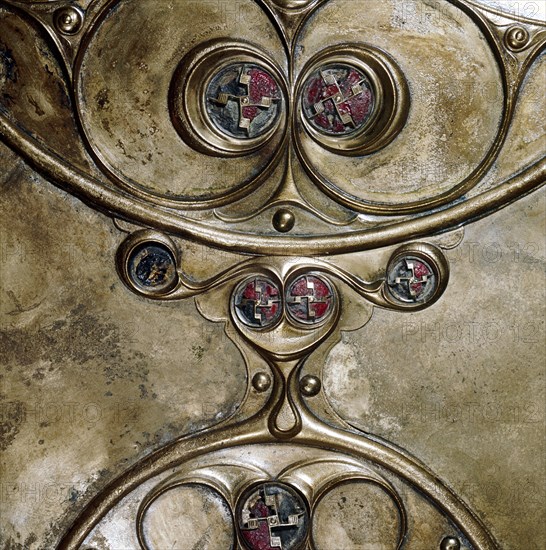 Detail of Cow's head, Battersea Shield, Celtic, c2nd - 1st century BC. Artist: Unknown