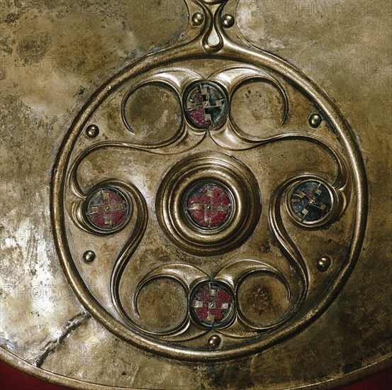 Detail of Celtic decoration, Battersea Shield, Celtic, c2nd - 1st century BC. Artist: Unknown