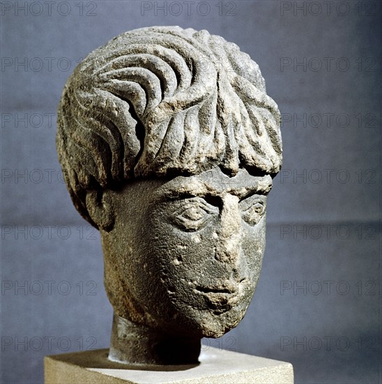 Head of Antenociticus, Benwell, Newcastle, c3rd - 4th century. Artist: Unknown