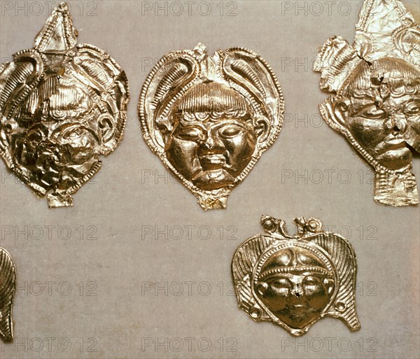 Celtic gold mounts, Birkenfeld, Germany, 5th - 4th century BC. Artist: Unknown