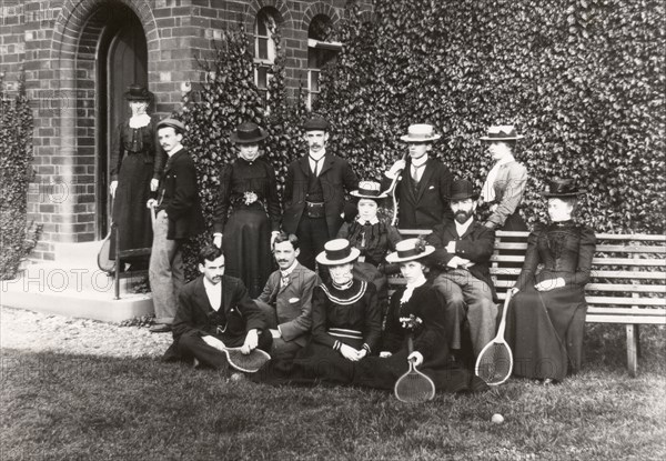 Rowntree Tennis Club, Rowntree factory, York, Yorkshire 1900. Artist: Unknown