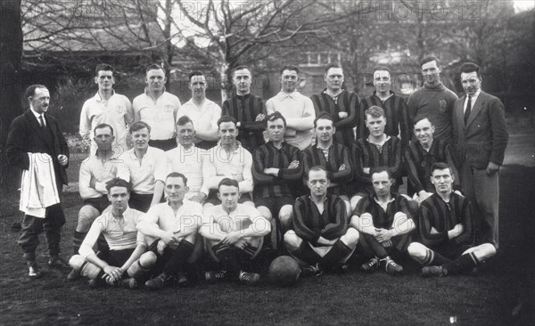 Rowntrees football teams, 1929. Artist: Unknown