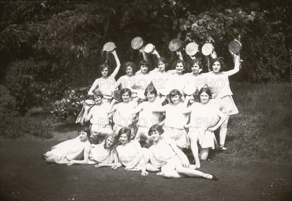 Girls Greek dancing class, 1929. Artist: Unknown