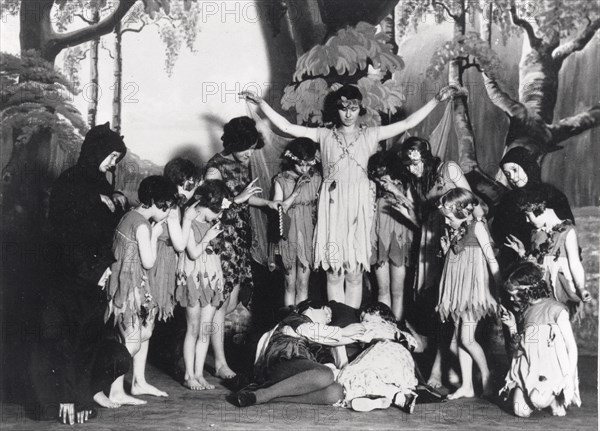 Christmas pantomime, 1928. Artist: Unknown