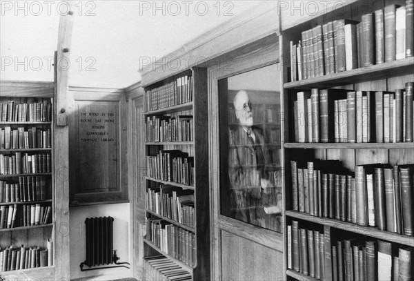 Inside the library, York, Yorkshire, 1928. Artist: Unknown