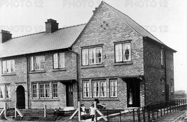 Council house on the Tang Hall Estate, York, Yorkshire, 1935. Artist: Unknown