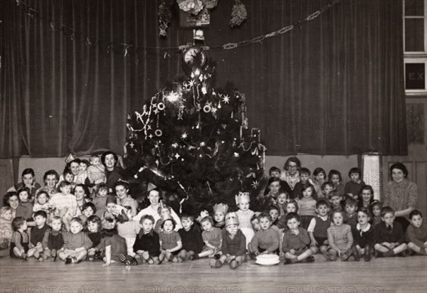 Rowntree wartime nursery school, York, Yorkshire, 1944. Artist: Unknown