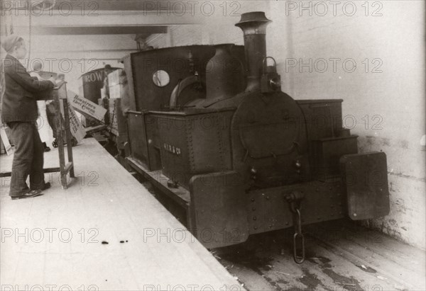 Men at the Landing Stage load the steam train, York, Yorkshire, 1895. Artist: Unknown