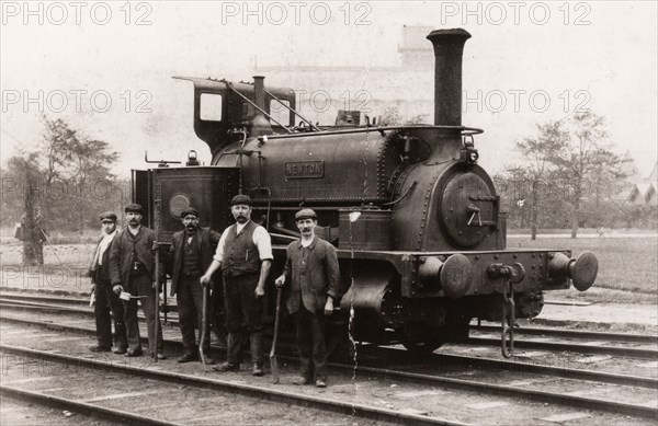 The crew of the steam train Newton,  York, Yorkshire, 1901. Artist: Unknown