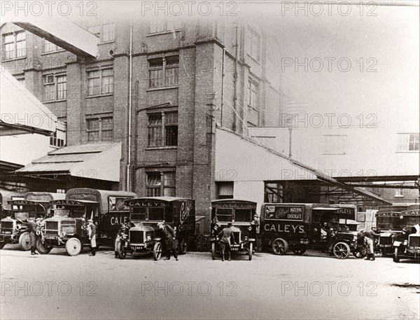 Caley Delivery Vehicles, Norwich, Norfolk, 1923. Artist: Unknown