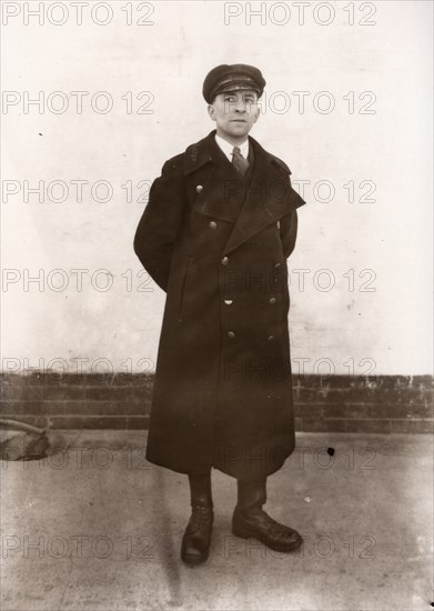 Delivery driver in uniform, 1929. Artist: Unknown