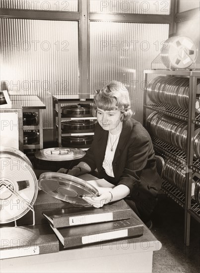 Computer department, Rowntree factory, York, Yorkshire, 1964. Artist: Unknown