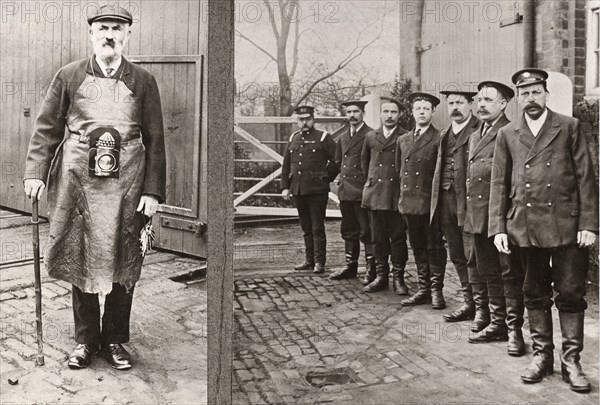 Patrol staff of the Rowntree Cocoa Work, York, Yorkshire, c1898-c1910. Artist: Unknown