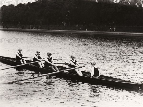 York Regatta, River Ouse, York, Yorkshire, 1928. Artist: Unknown