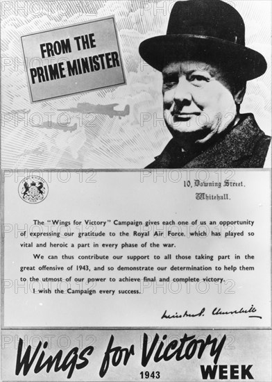 Wings for Victory Week poster, 1943. Artist: Unknown