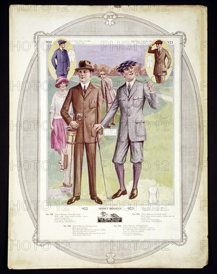 American golf fashion plate, c1910. Artist: Unknown