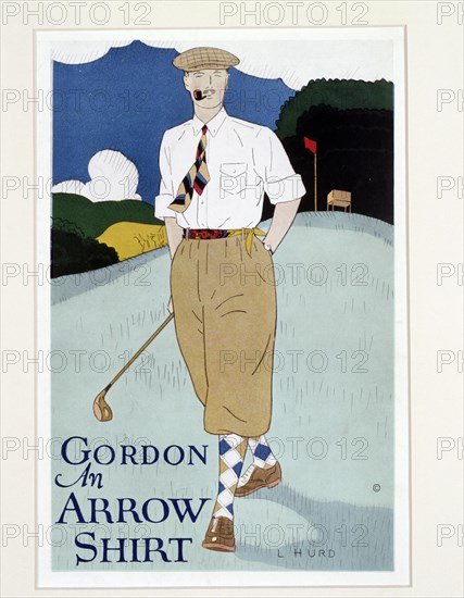 Fashion print for Arrow Shirts, c1910. Artist: L Hurd