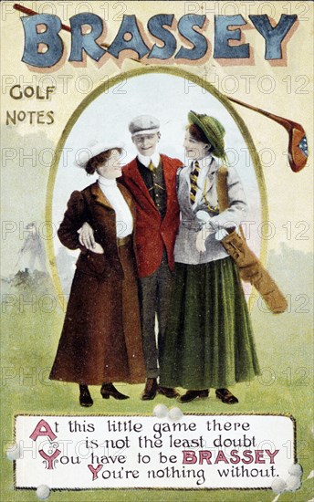 'Brassey', Golf notes, 1903. Artist: Unknown