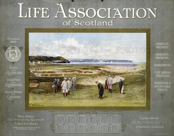 The Life Association of Scotland calendar for 1913. Artist: Unknown