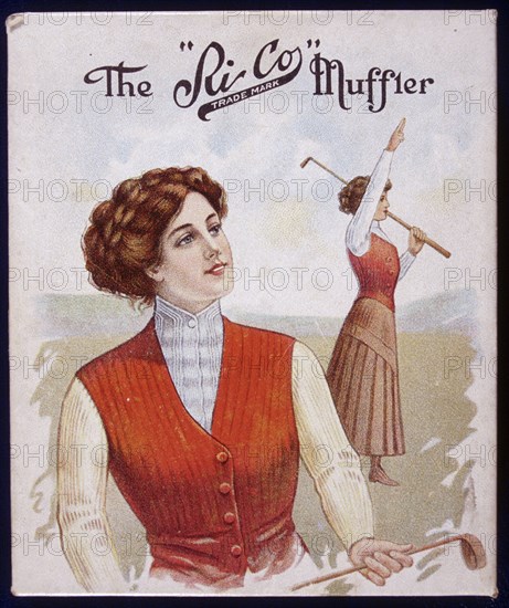 The 'Rico' Muffler, adverting poster, c1890. Artist: Unknown