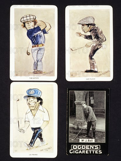 Set of player cards, c1970s. Artist: Unknown