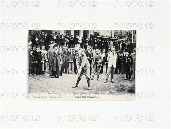 Tom Morris, Harry Vardon and Alex Herd, c1903. Artist: Unknown