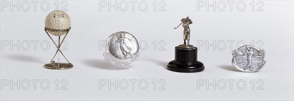 Various silver golfing trophies, c1920s. Artist: Unknown