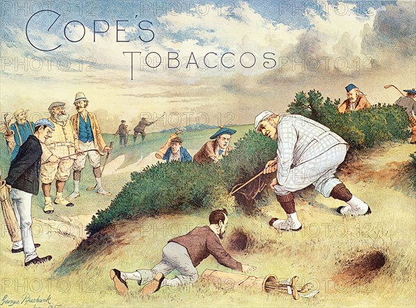 Satirical advertisement for Cope's Tobaccos, c1890s. Artist: John Wallace