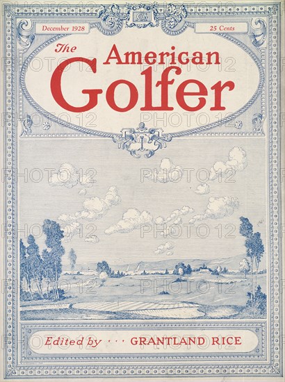 Cover of The American Golfer magazine, December 1928. Artist: Unknown