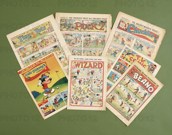 Children's comics with golfing themes, British, c1950s-c1960s. Artist: Unknown