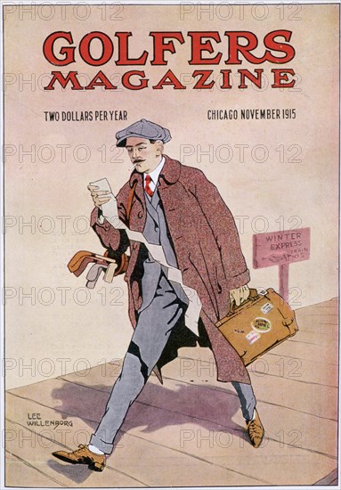 Cover of Golfers Magazine, Chicago, November 1915. Artist: Unknown