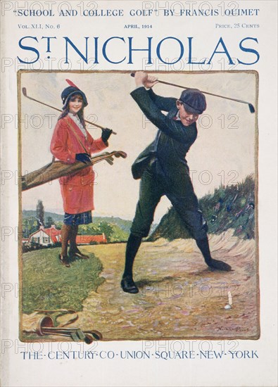 Cover of St Nicholas magazine, American, April 1914. Artist: Unknown