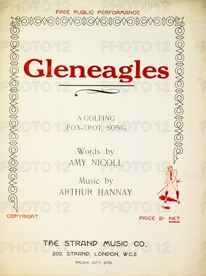 'Gleneagles', music cover, 1923. Artist: Unknown