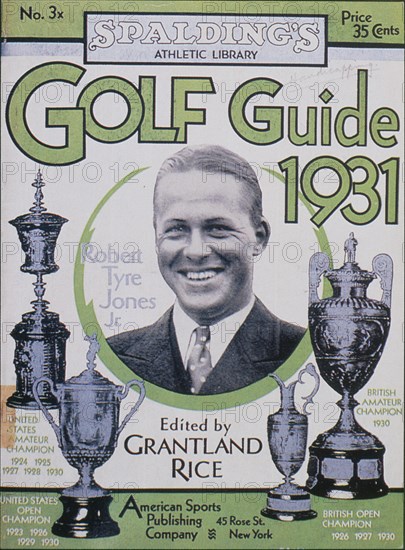 Golf Guide 1931, featuring Bobby Jones, American, 1931. Artist: Unknown