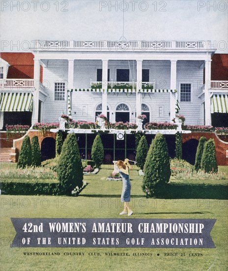 Programme for 42nd US Women's Amateur Championship, 1938. Artist: Unknown
