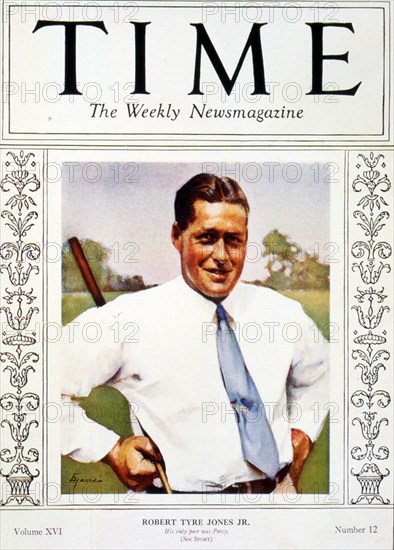 Bobby Jones, cover of Time magazine, c1930s. Artist: Unknown